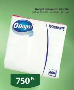 EcoFamily Ooops! Ristorante szalvéta ajánlat