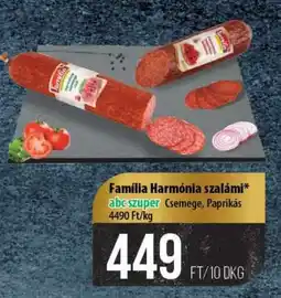 Coop Família Harmónia szalámi ajánlat