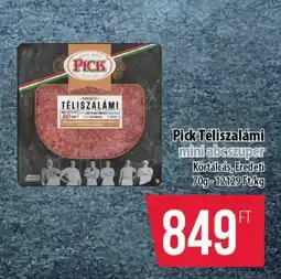 Coop PICK Téliszalámi ajánlat