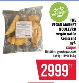 Coop THE VEGAN MARKET BOULEVRD vegán natúr Croissant gyf ajánlat
