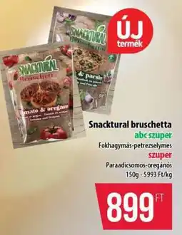 Coop Snacktural bruschetta ajánlat