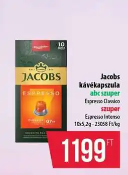 Coop Jacobs kávékapszula ajánlat
