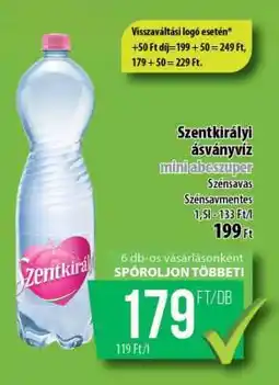 Coop SZENTKIRÁLYI Ásványvíz ajánlat