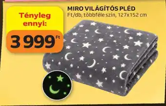 MIRO VILÁGÍTÓS PLÉD