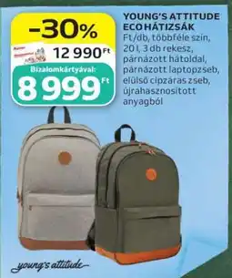 Auchan YOUNG’S ATTITUDE ECO HÁTIZSÁK ajánlat