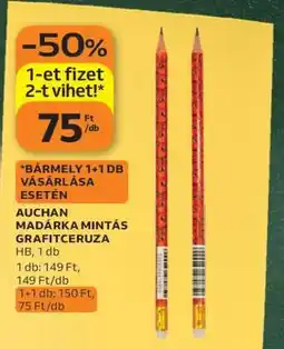 Auchan AUCHAN MADÁRKA MINTÁS GRAFITCERUZA ajánlat