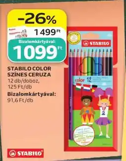 Auchan Stabilo Color színes ceruza ajánlat