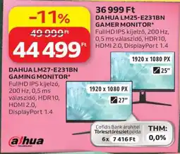 Auchan DAHUA LM27-E231BN GAMING MONITOR ajánlat