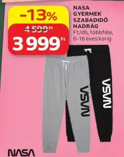 Auchan NASA GYERMEK SZABADIDŐ NADRÁG ajánlat
