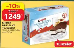 Auchan KINDER MILK SLICE TEJSZELET ajánlat
