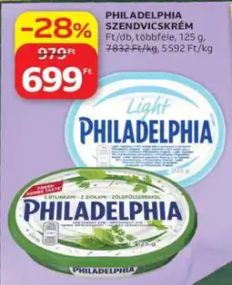 Auchan Philadelphia szendvicskrém ajánlat