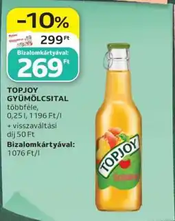 Auchan Topjoy gyümölcsital ajánlat