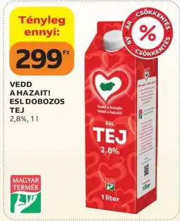 Auchan VEDD A HAZAIT! ESL DOBOZOS TEJ ajánlat