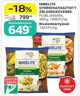 Auchan Mirelite gyorsfagyasztott zöldségkeverék ajánlat