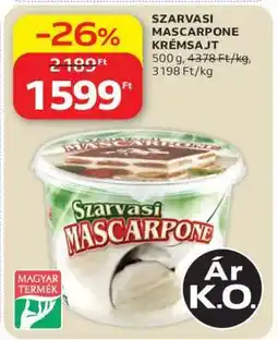 Auchan Szarvasi Mascarpone Krémsajt ajánlat
