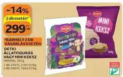 Auchan DETKI Állatfigurás vagy Mini Keksz ajánlat
