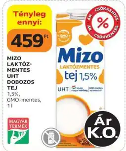 Auchan Mizo Laktózmentes UHT Dobozos Tej ajánlat
