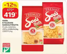 Auchan Soós 8 tojásos száraztészta ajánlat