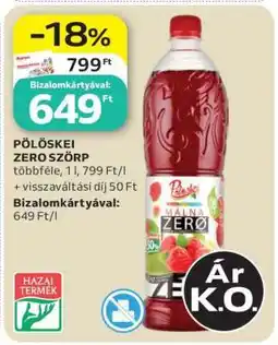 Auchan Pölöskei Zero Szörp ajánlat