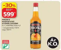 Auchan PIROSKA NARANCS ÍZŰ GYÜMÖLCSSZÖRP ajánlat