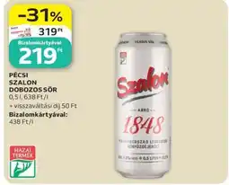 Auchan Pécsi Szalon Dobozos Sör ajánlat