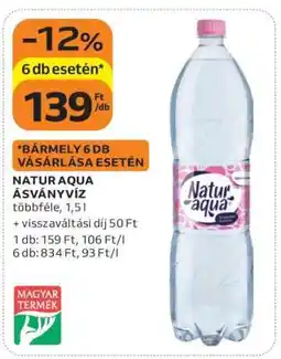 Auchan Natur Aqua Ásványvíz ajánlat
