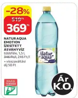 Auchan NATUR AQUA EMOTION ÍZESÍTETT ÁSVÁNYVÍZ ajánlat