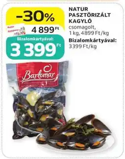 Auchan NATÚR PASZTŐRIZÁLT KAGYLÓ ajánlat