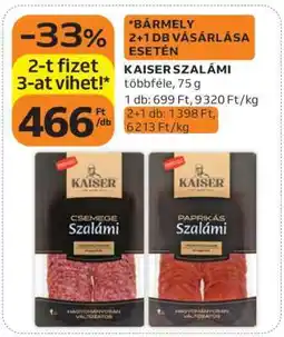 Auchan Kaiser szalámi ajánlat