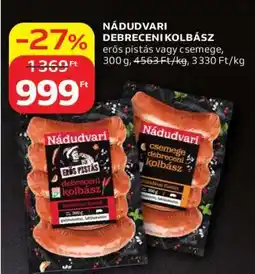 Auchan Nádudvari debreceni kolbász ajánlat