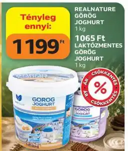 Auchan Realnature görög joghurt ajánlat