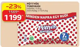 Auchan PÖTTYÖS Túró Rudi ajánlat