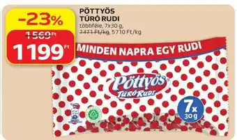 Auchan PÖTTYÖS Túró Rudi ajánlat