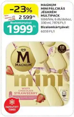 Auchan Magnum Mini Pálcikás Jégkrém Multipack ajánlat