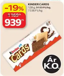 Auchan KINDER Cards ajánlat