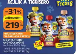 Auchan SIÓ Vita Tigris Gyümölcspüré ajánlat
