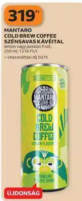 Auchan MANTARO COLD BREW COFFEE SZÉNSAVAS KÁVÉITAL ajánlat