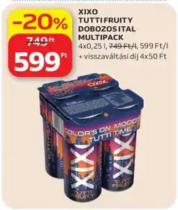 Auchan XIXO TUTTI FRUITY DOBOZOSITAL MULTIPACK ajánlat