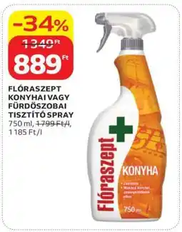 Auchan FLÓRASZEPT KONYHAI VAGY FÜRDŐSZOBAI TISZTÍTÓ SPRAY ajánlat