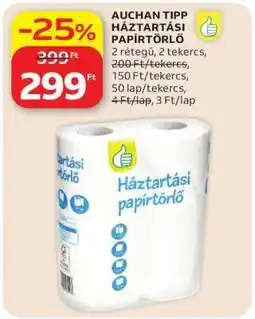 Auchan Auchan Tipp Háztartási Papírtörlő ajánlat
