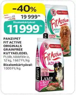 Auchan PANZI PET FIT ACTIVE ORIGINALS GRAINFREE KUTYAELEDEL ajánlat