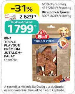 Auchan 8IN1 TRIPLE FLAVOUR PRÉMIUM JUTALOMFALAT ajánlat