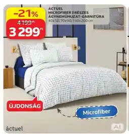Auchan ACTUEL MICROFIBER 3 RÉSZES ÁGYNEMŰHUZAT-GARNITÚRA ajánlat