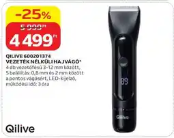 Auchan QILIVE 600201374 VEZETÉK NÉLKÜLI HAJVÁGÓ ajánlat