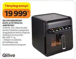 Auchan QILIVE 600205561 DUPLA FŰTÉSŰ XL AIRFRYER ajánlat