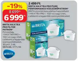 Auchan BRITA MAXTRA PRO PURE PERFORMANCE VÍZSZŰRŐPATRON ajánlat