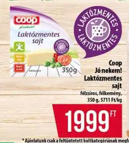 Coop Coop Jó nekem! Laktózmentes sajt ajánlat