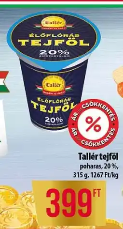 Coop Tallér tejföl ajánlat
