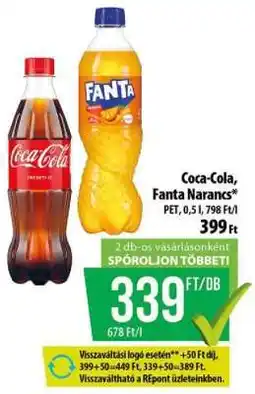 Coop Coca-Cola, Fanta Narancs ajánlat