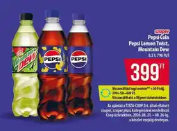 Coop Pepsi Cola, Pepsi Lemon Twist, Mountain Dew ajánlat